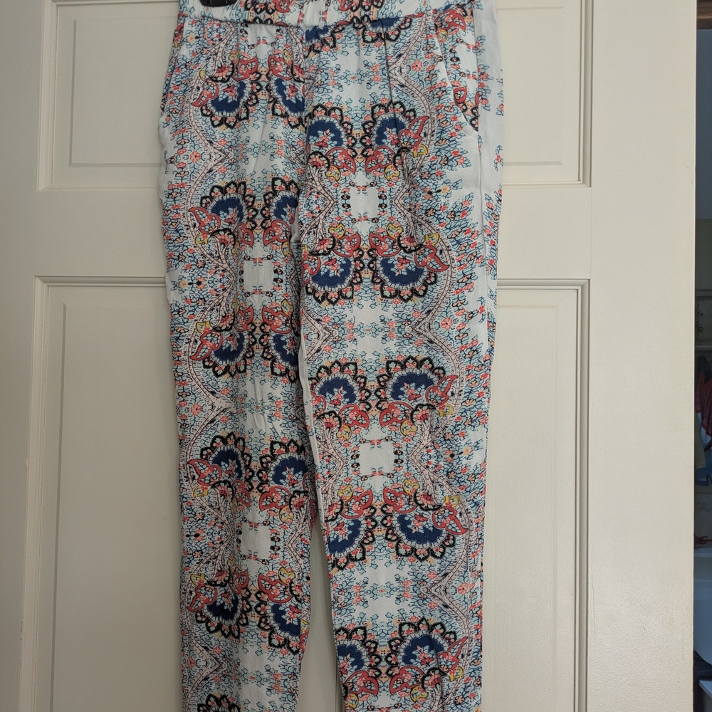 Ella Moss Multicolor Patterned Joggers - image 1